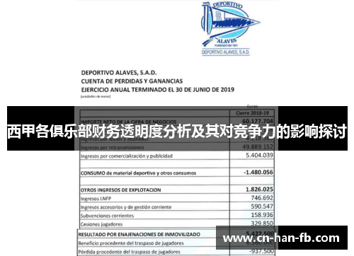 西甲各俱乐部财务透明度分析及其对竞争力的影响探讨 西甲各俱乐部财务透明度分析及其对竞争力的影响探讨